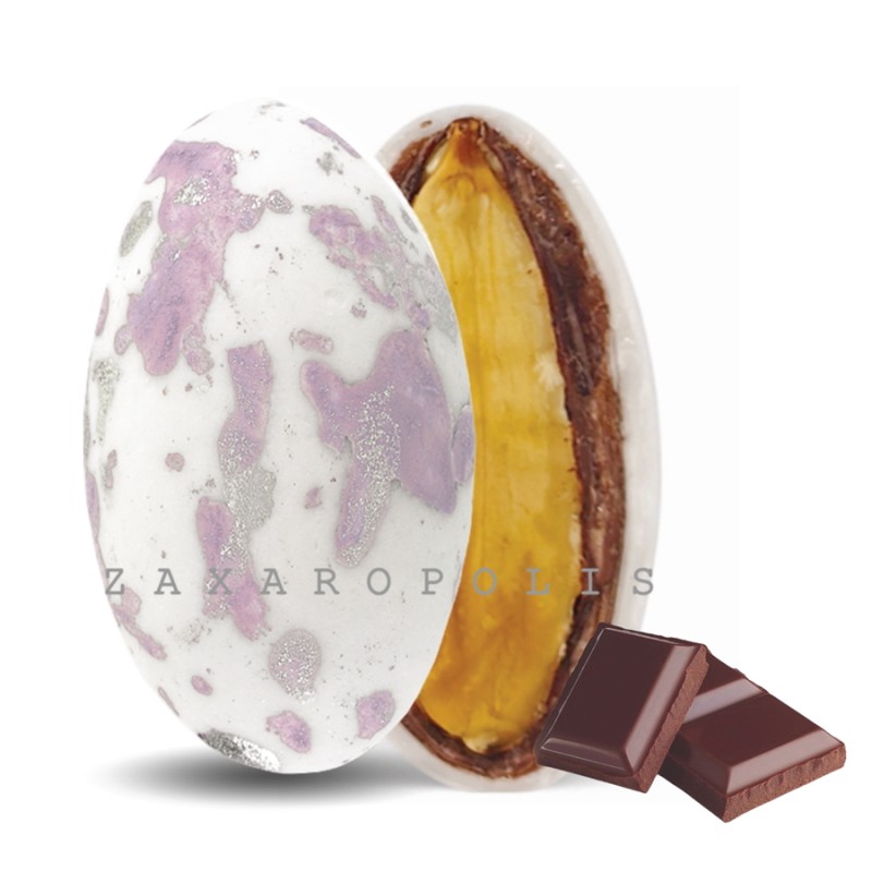 Κουφέτα Zaxaropolis - My Choco Σοκολάτα Λιλά Πιτσιλωτό (1kg.) ≈230τμχ.