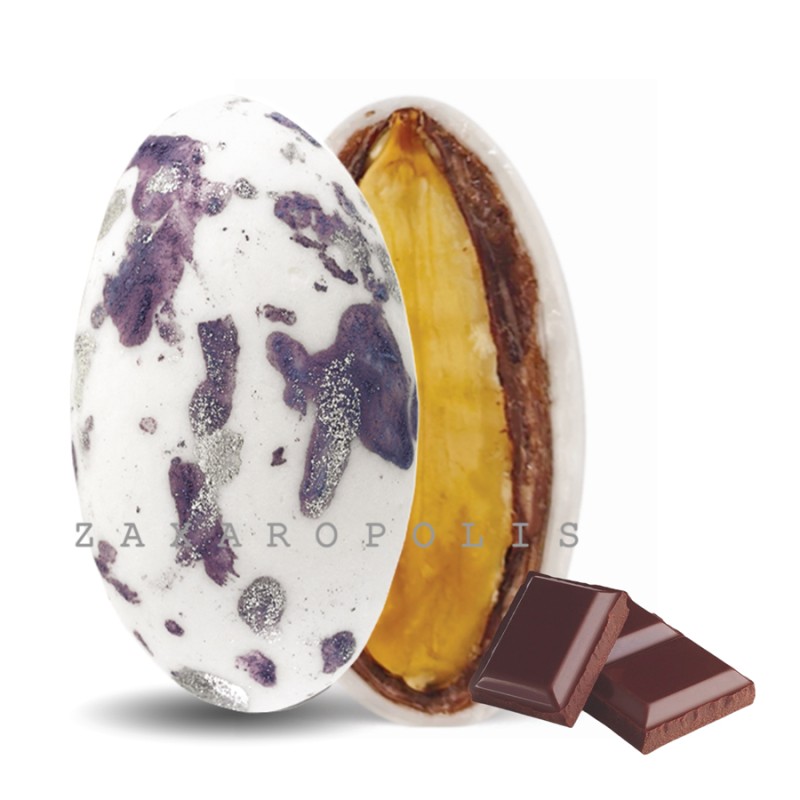 Κουφέτα Zaxaropolis - My Choco Σοκολάτα Μωβ Πιτσιλωτό (1kg.) ≈230τμχ.