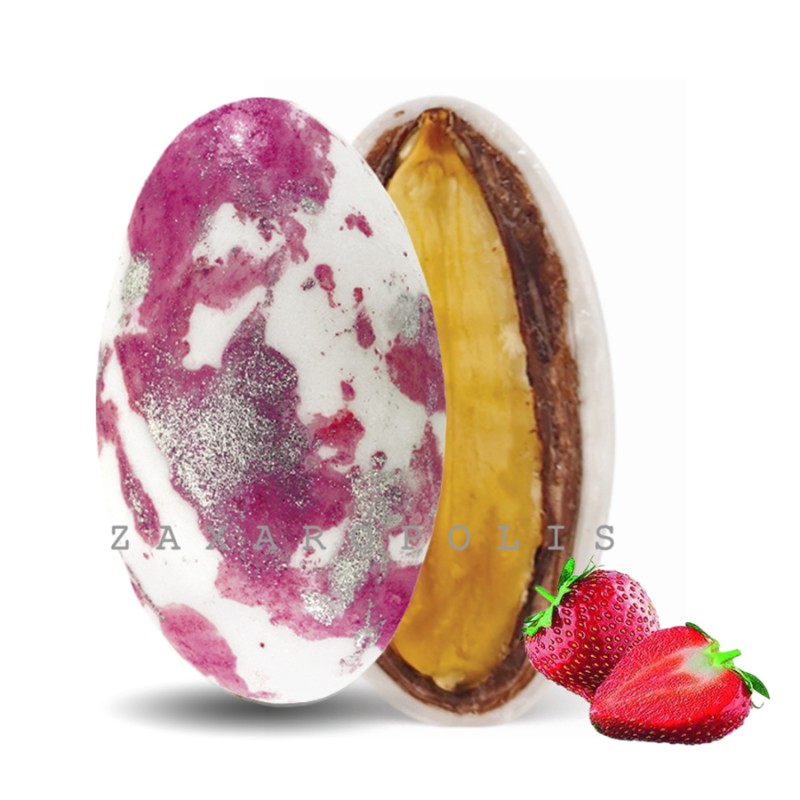 Κουφέτα Zaxaropolis - My Choco Φράουλα Φούξια Πιτσιλωτό (1kg.) ≈230τμχ.
