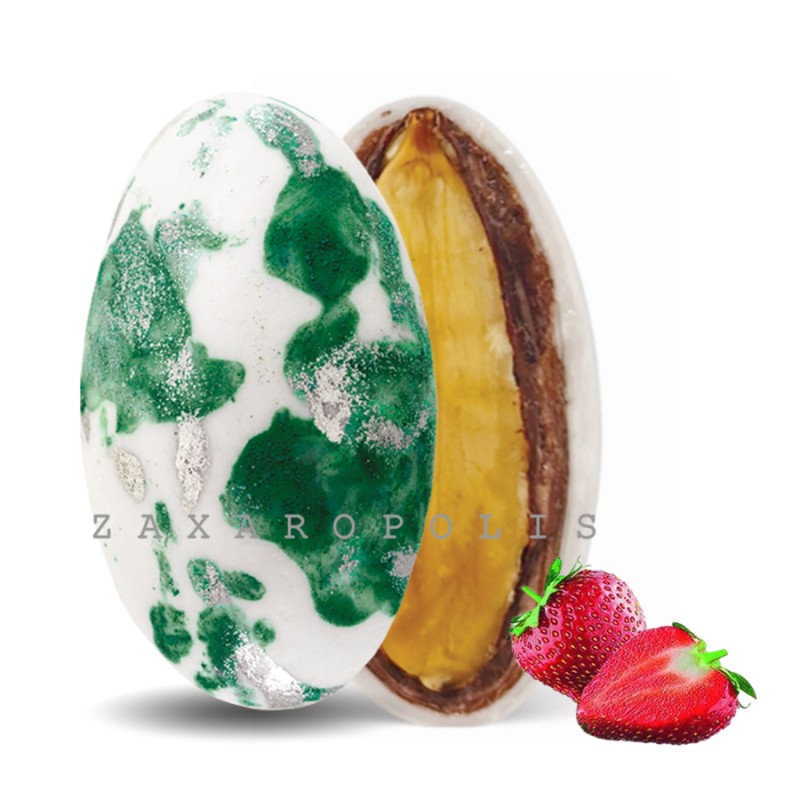 Κουφέτα Zaxaropolis - My Choco Φράουλα Πράσινο Πιτσιλωτό (1kg.) ≈230τμχ.
