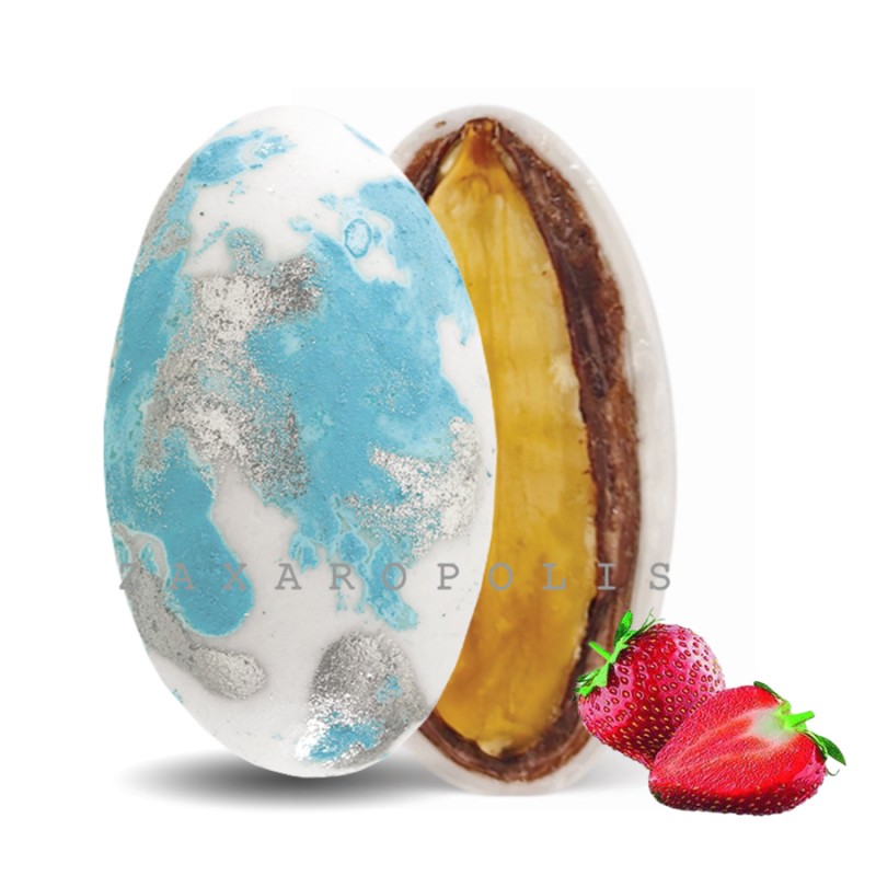 Κουφέτα Zaxaropolis - My Choco Φράουλα Γαλάζιο Πιτσιλωτό (1kg.) ≈230τμχ.