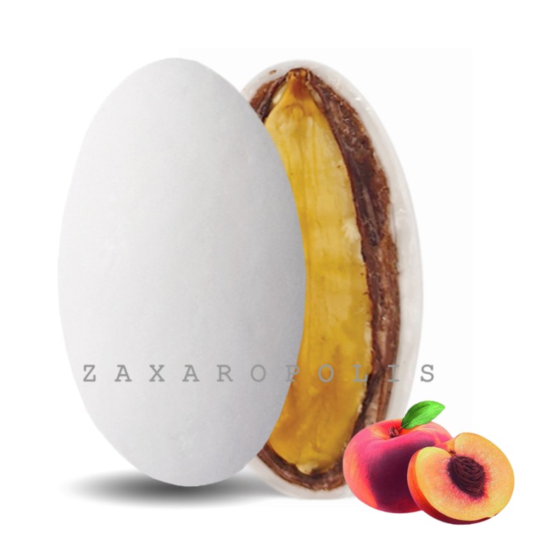 Κουφέτα Zaxaropolis - My Choco Ροδάκινο Λευκό (1kg.) ≈230τμχ.