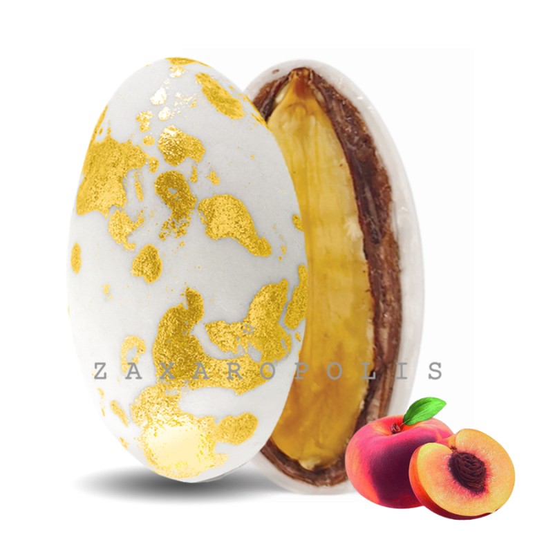 Κουφέτα Zaxaropolis - My Choco Ροδάκινο Χρυσό Πιτσιλωτό (1kg.) ≈230τμχ.