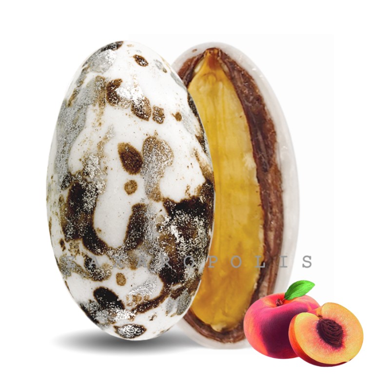 Κουφέτα Zaxaropolis - My Choco Ροδάκινο Καφέ Πιτσιλωτό  (1kg.) ≈230τμχ.