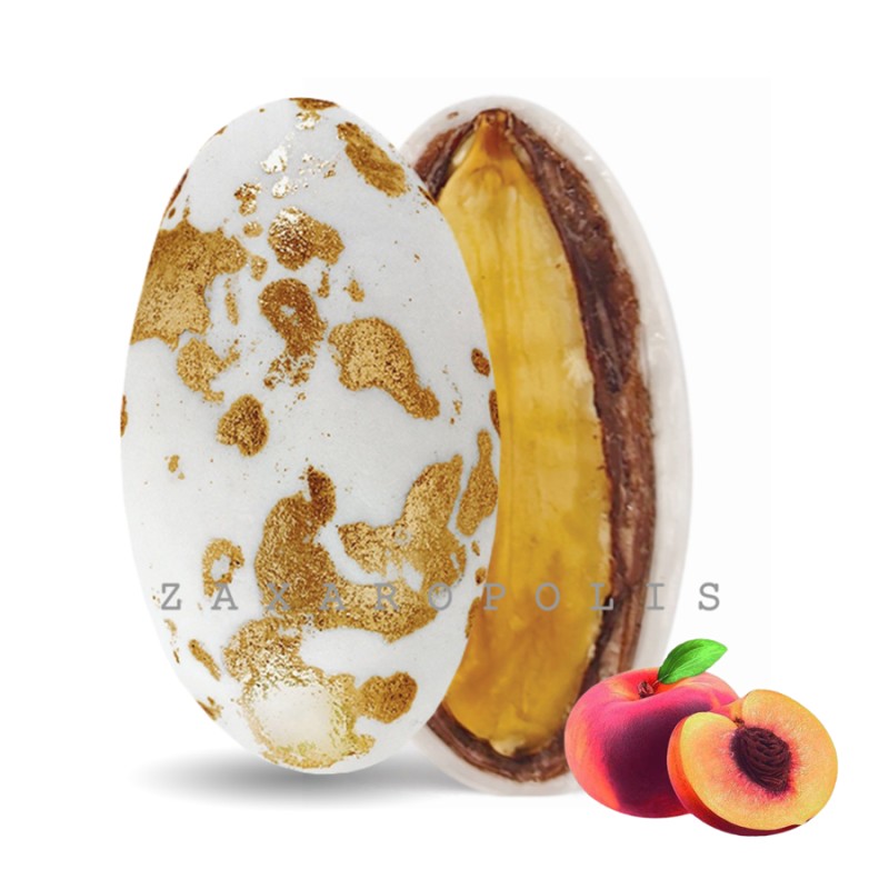 Κουφέτα Zaxaropolis - My Choco Ροδάκινο Bronze Πιτσιλωτό (1kg.) ≈230τμχ.