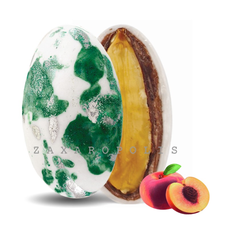 Κουφέτα Zaxaropolis - My Choco Ροδάκινο Πράσινο Πιτσιλωτό (1kg.) ≈230τμχ.