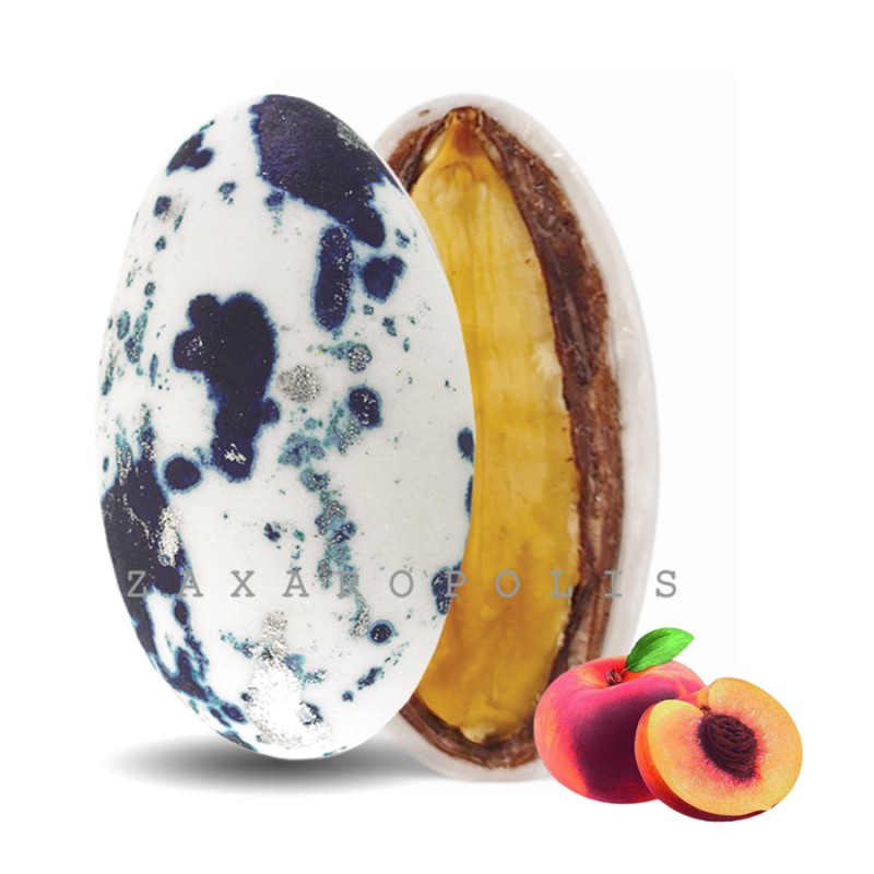 Κουφέτα Zaxaropolis - My Choco Ροδάκινο Σκούρο Μπλε Πιτσιλωτό (1kg.) ≈230τμχ.