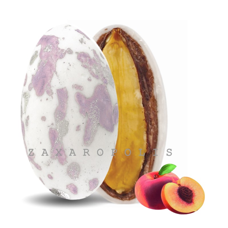 Κουφέτα Zaxaropolis - My Choco Ροδάκινο Λιλά Πιτσιλωτό (1kg.) ≈230τμχ.