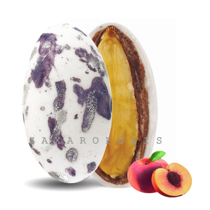 Κουφέτα Zaxaropolis - My Choco Ροδάκινο Μωβ Πιτσιλωτό (1kg.) ≈230τμχ.