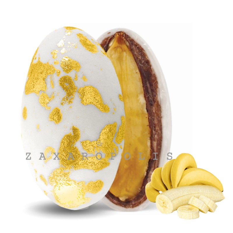 Κουφέτα Zaxaropolis - My Choco Μπανάνα Χρυσό Πιτσιλωτό (1kg.) ≈230τμχ.