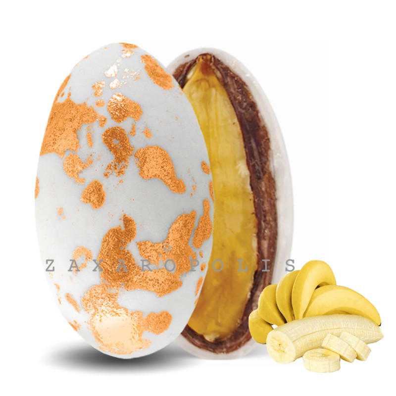 Κουφέτα Zaxaropolis - My Choco Μπανάνα Ροζ Χρυσό Πιτσιλωτό (1kg.) ≈230τμχ.