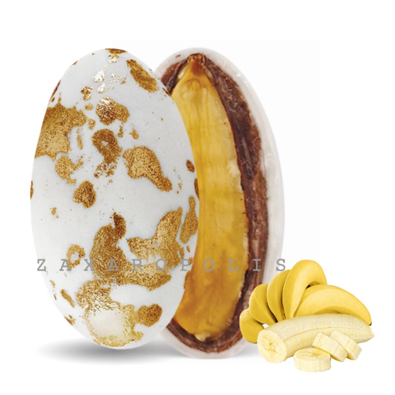 Κουφέτα Zaxaropolis - My Choco Μπανάνα Bronze Πιτσιλωτό (1kg.) ≈230τμχ.