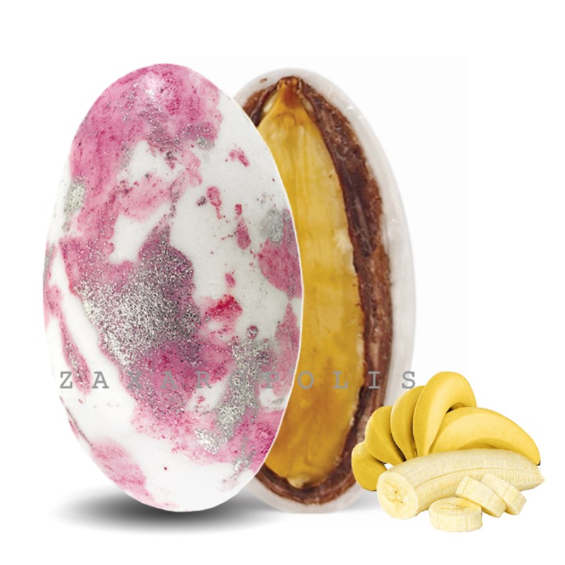 Κουφέτα Zaxaropolis - My Choco Μπανάνα Ροζ Πιτσιλωτό (1kg.) ≈230τμχ.