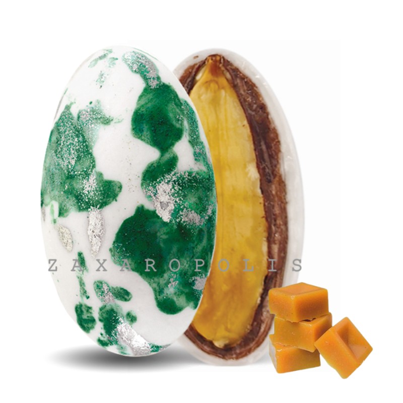Κουφέτα Zaxaropolis - My Choco Καραμέλα Πράσινο Πιτσιλωτό (1kg.) ≈230τμχ.