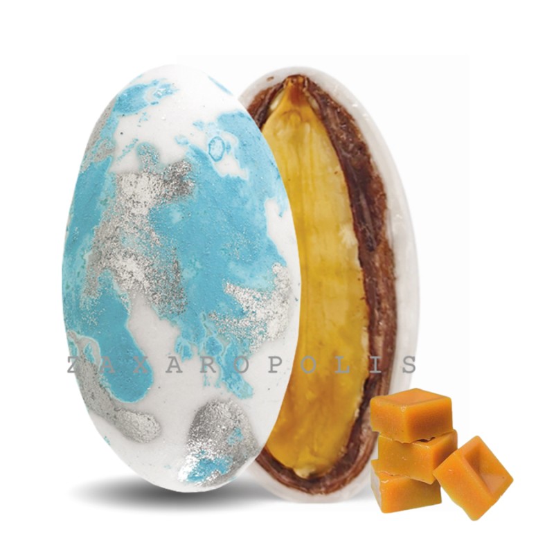 Κουφέτα Zaxaropolis - My Choco Καραμέλα Γαλάζιο Πιτσιλωτό (1kg.) ≈230τμχ.