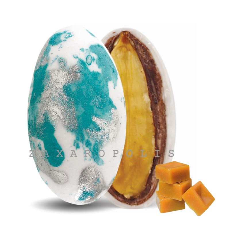 Κουφέτα Zaxaropolis - My Choco Καραμέλα Τιρκουάζ Πιτσιλωτό (1kg.) ≈230τμχ.