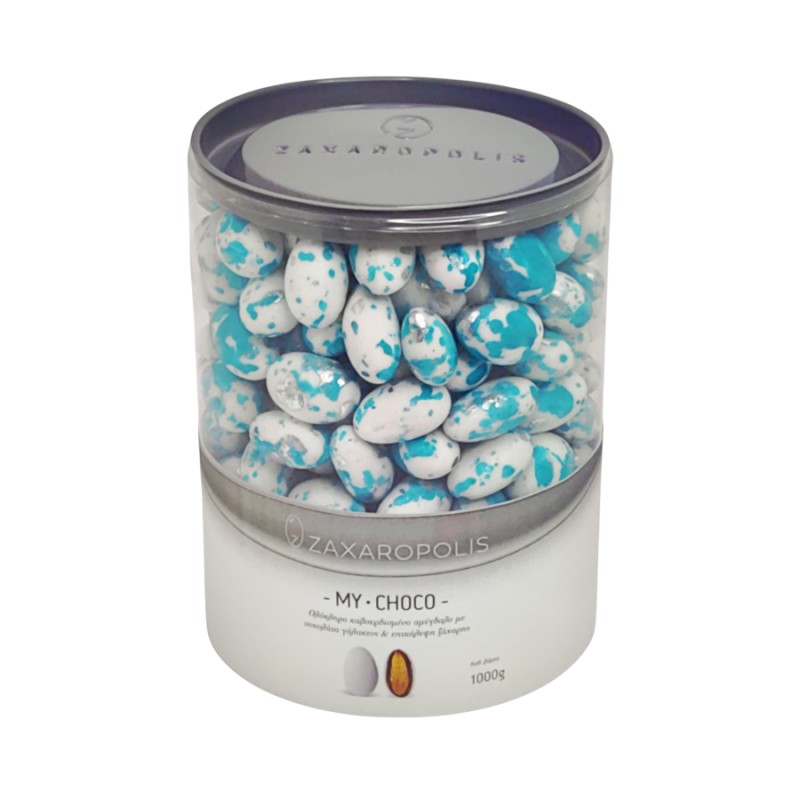 Κουφέτα Zaxaropolis - My Choco Καραμέλα Τιρκουάζ Πιτσιλωτό (1kg.) ≈230τμχ.