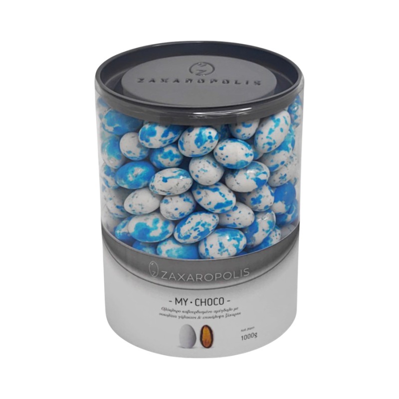 Κουφέτα Zaxaropolis - My Choco Καραμέλα Μπλε Πιτσιλωτό (1kg.) ≈230τμχ.