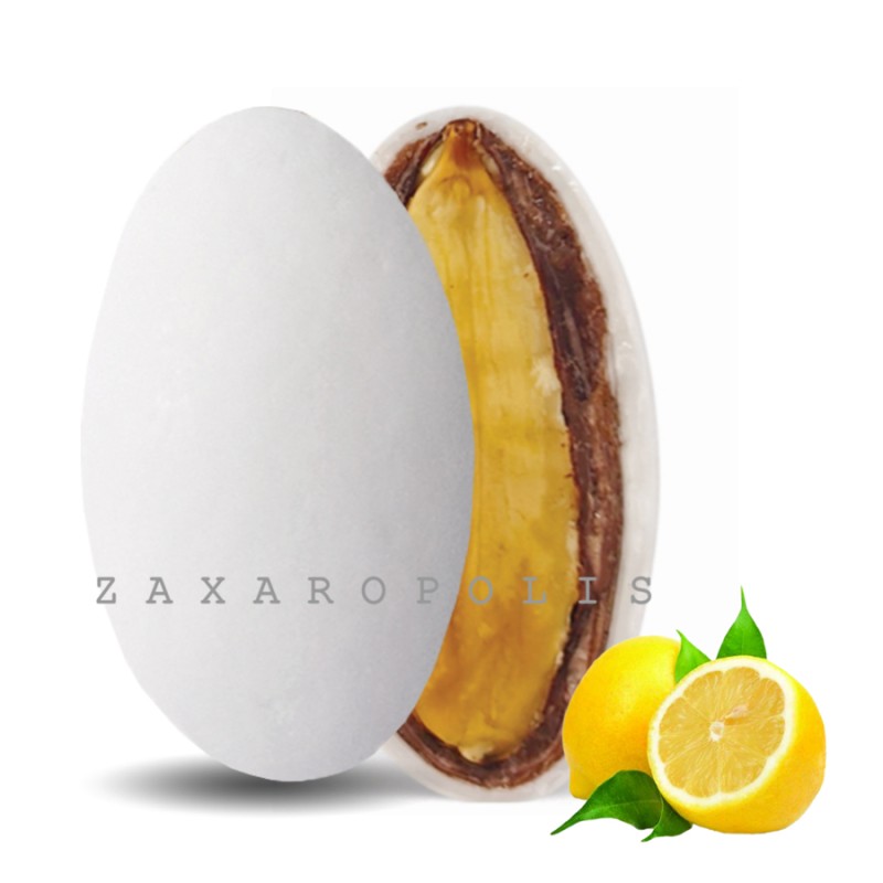 Κουφέτα Zaxaropolis - My Choco Λεμόνι Λευκό (1kg.) ≈230τμχ.
