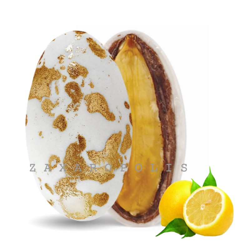 Κουφέτα Zaxaropolis - My Choco Λεμόνι Bronze Πιτσιλωτό (1kg.) ≈230τμχ.