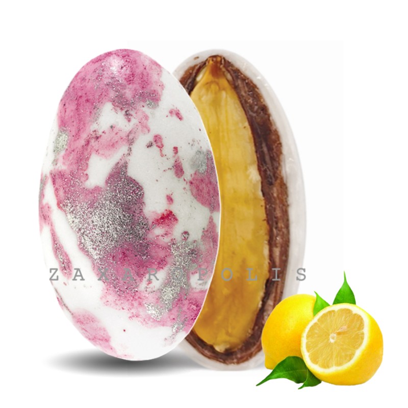 Κουφέτα Zaxaropolis - My Choco Λεμόνι Ροζ Πιτσιλωτό (1kg.) ≈230τμχ.