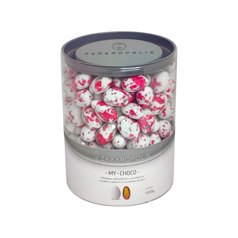 Κουφέτα Zaxaropolis - My Choco Λεμόνι Φούξια Πιτσιλωτό (1kg.) ≈230τμχ.