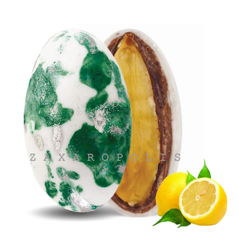 Κουφέτα Zaxaropolis - My Choco Λεμόνι Πράσινο Πιτσιλωτό (1kg.) ≈230τμχ.