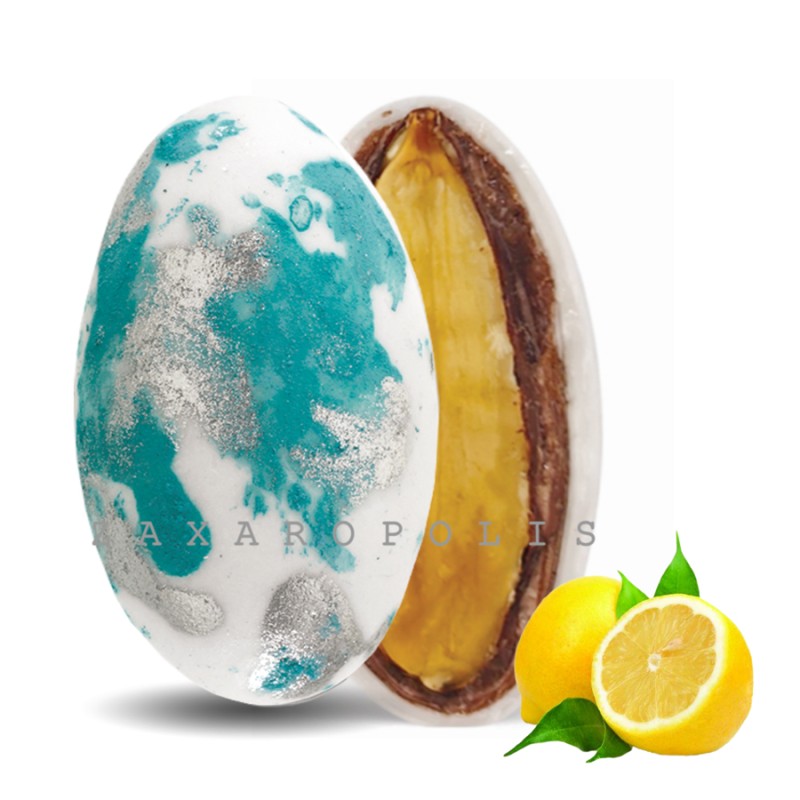 Κουφέτα Zaxaropolis - My Choco Λεμόνι Τιρκουάζ Πιτσιλωτό (1kg.) ≈230τμχ.